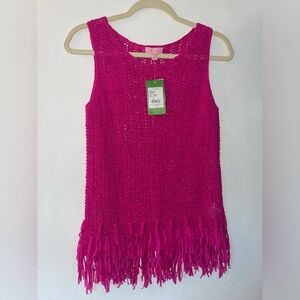 Lilly Pulitzer Fuchsia Crochet Top